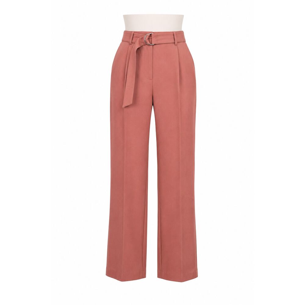 Alfani Mauve Belted Straight Leg Pants - Size 6 - NWT